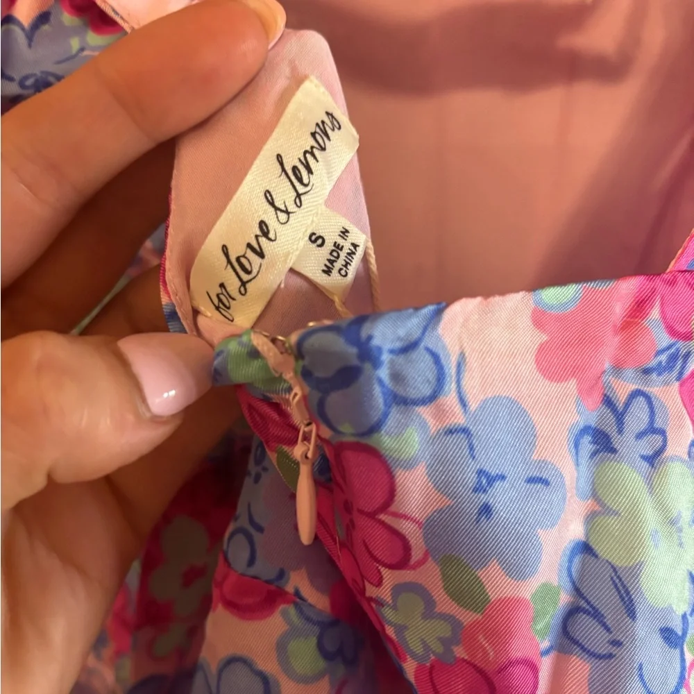 For Love and Lemons Angie Mini Floral Dress Size Small NWT - Picture 10 of 12